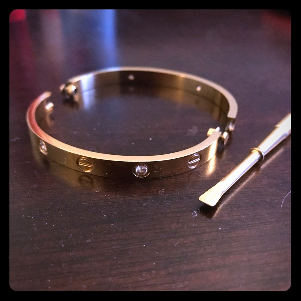 Love bracelet with diamonds